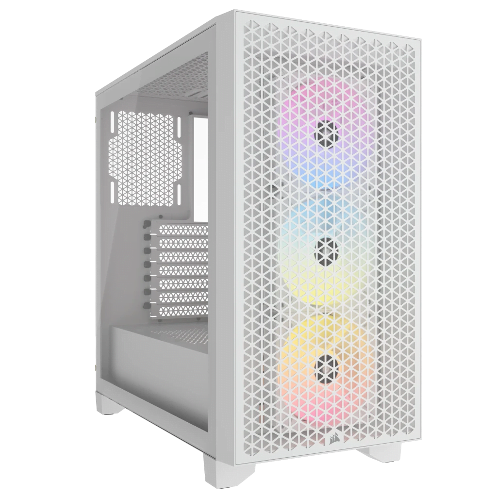 3000D Airflow RGB Blanc - MT/Sans Alim/ATX