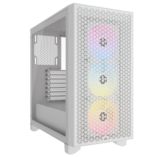 3000D Airflow RGB Blanc - MT/Sans Alim/ATX