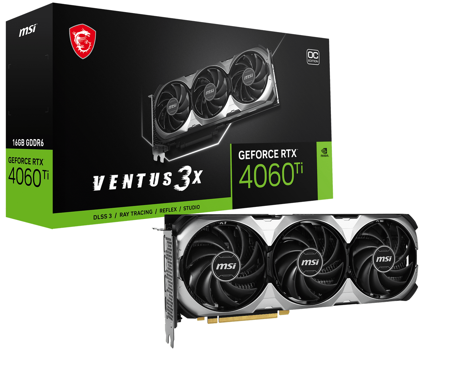 GeForce RTX 4060 Ti VENTUS 3X 16G OC