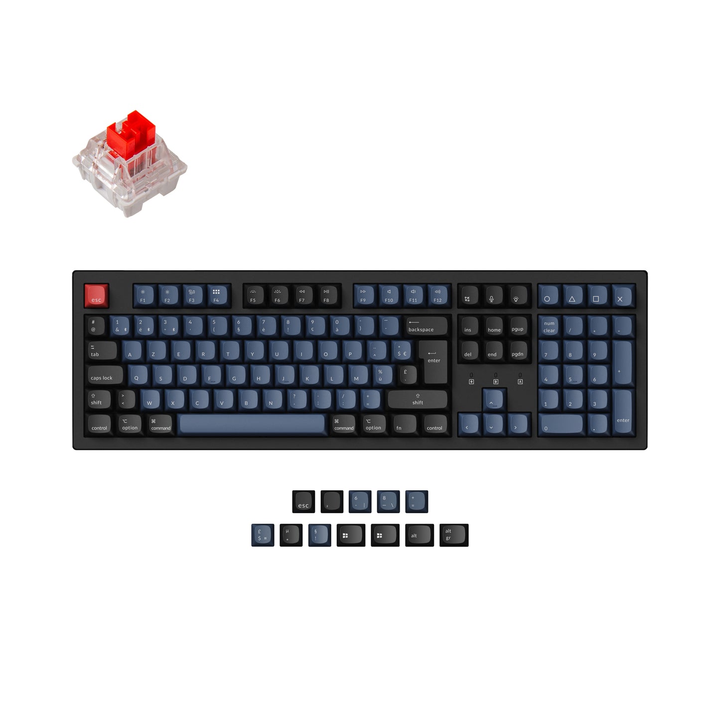 K10 PRO QMK RGB - Sans fil - 100% - Switch Rouge