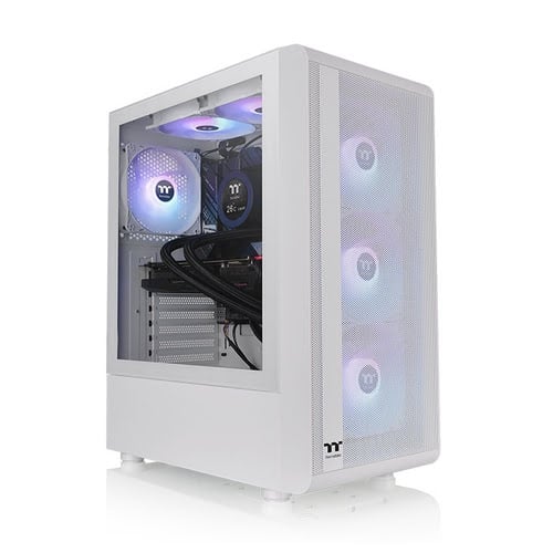 S200 TG ARGB White - MT/Sans Alim/ATX