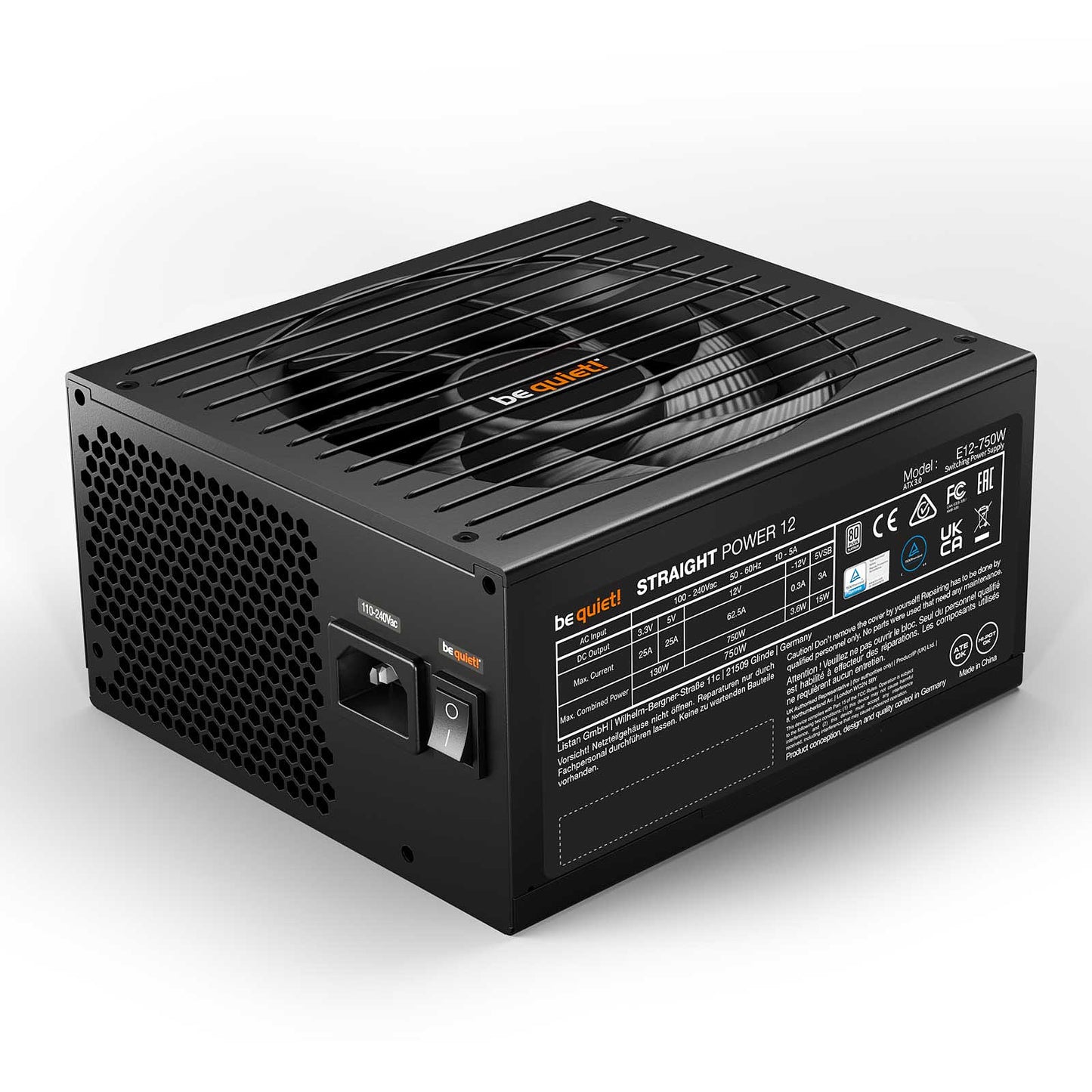 ATX 750W - Straight Power 12 80+ PLAT - BN336