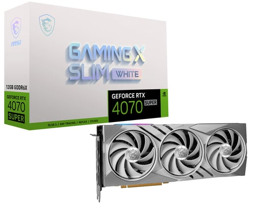 GeForce RTX 4070 SUPER 12G GAMING X SLIM WHITE