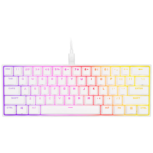 K65 RGB Mini 60% Blanc (Cherry MX Red)