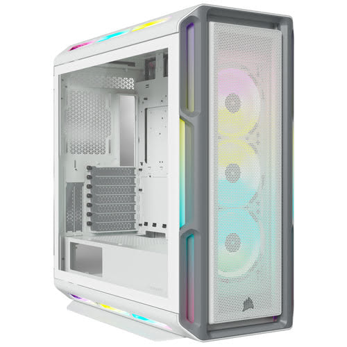 Corsair iCUE 5000T Midi-Tower, RGB, Tempered Glass - weiÃŸ